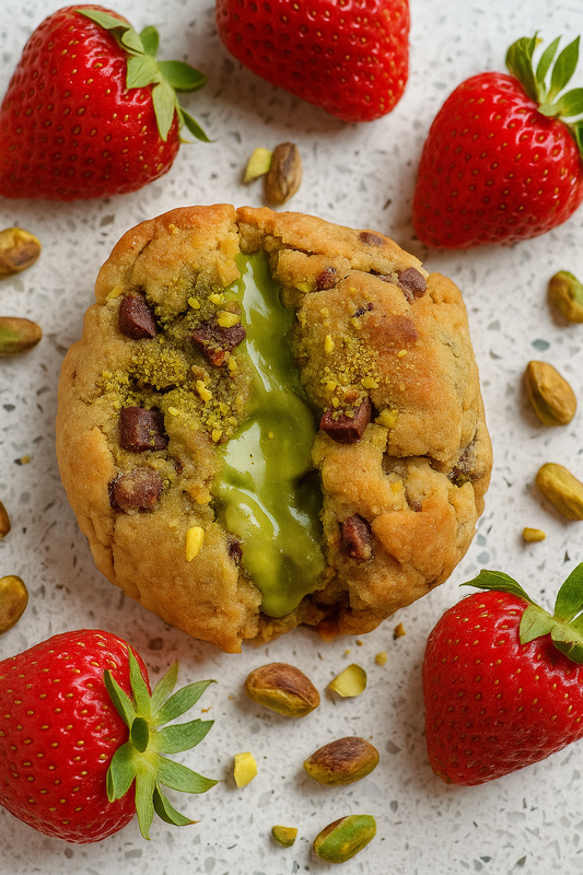 Pistachio stuffed cookie